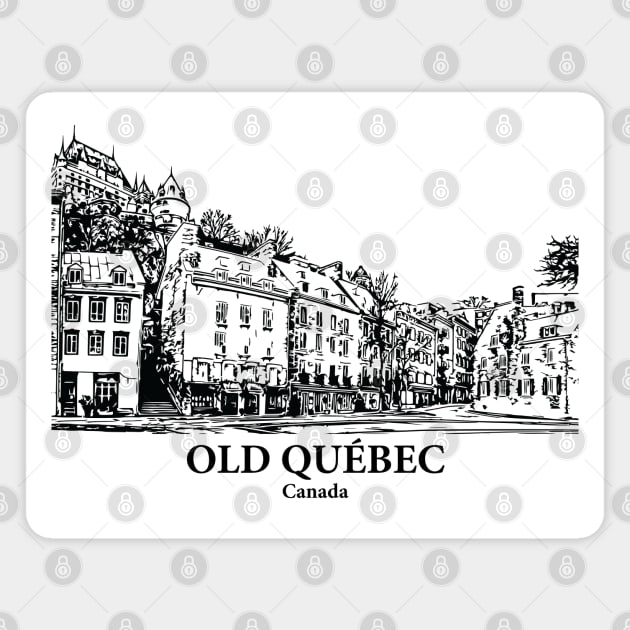 Old Québec - Canada Magnet by Lakeric